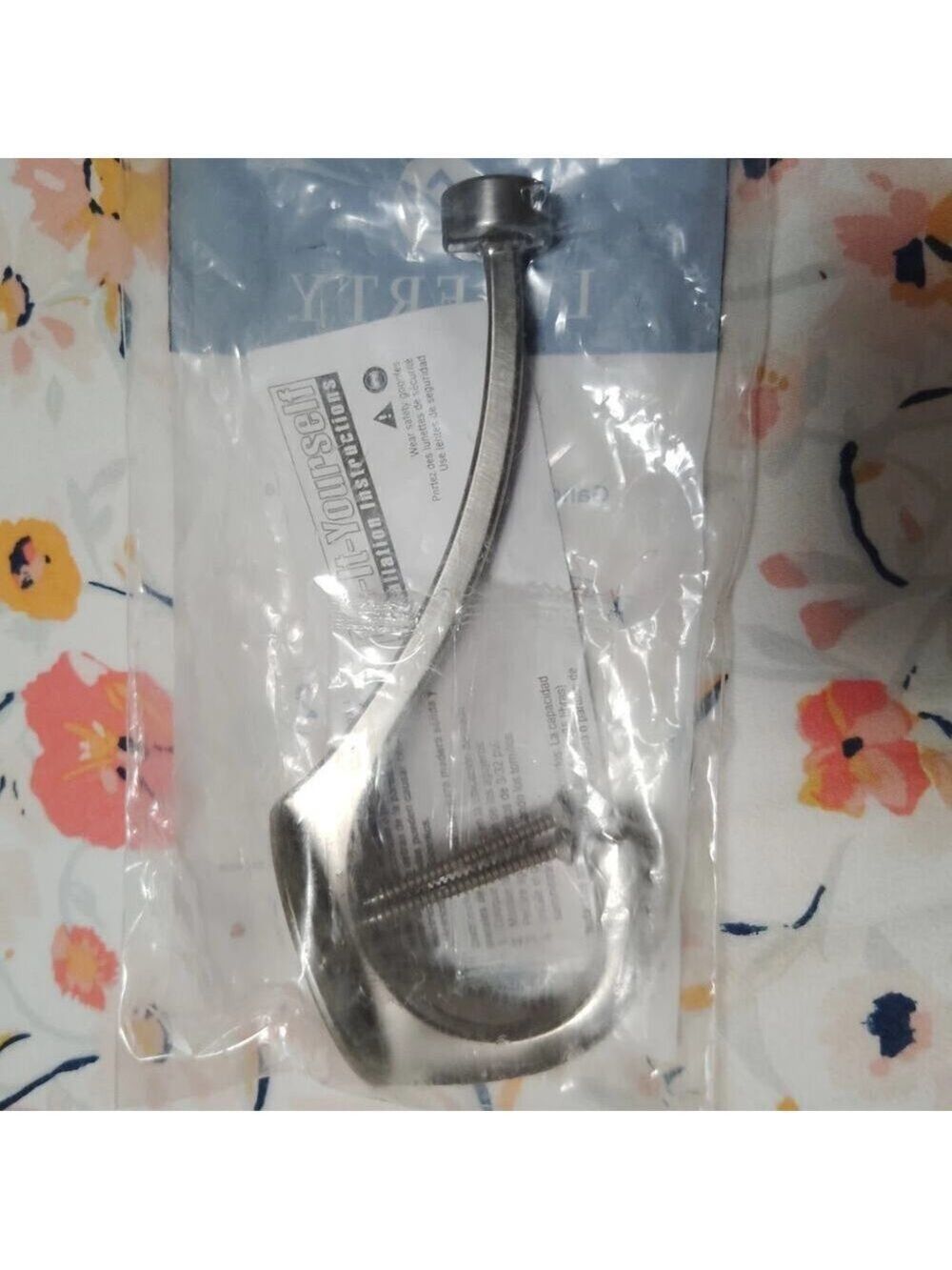 Liberty B45006Z-SN-C Satin Nickel Pilltop Hook 5-5/8" 143mm New In Bag Coat Hat
